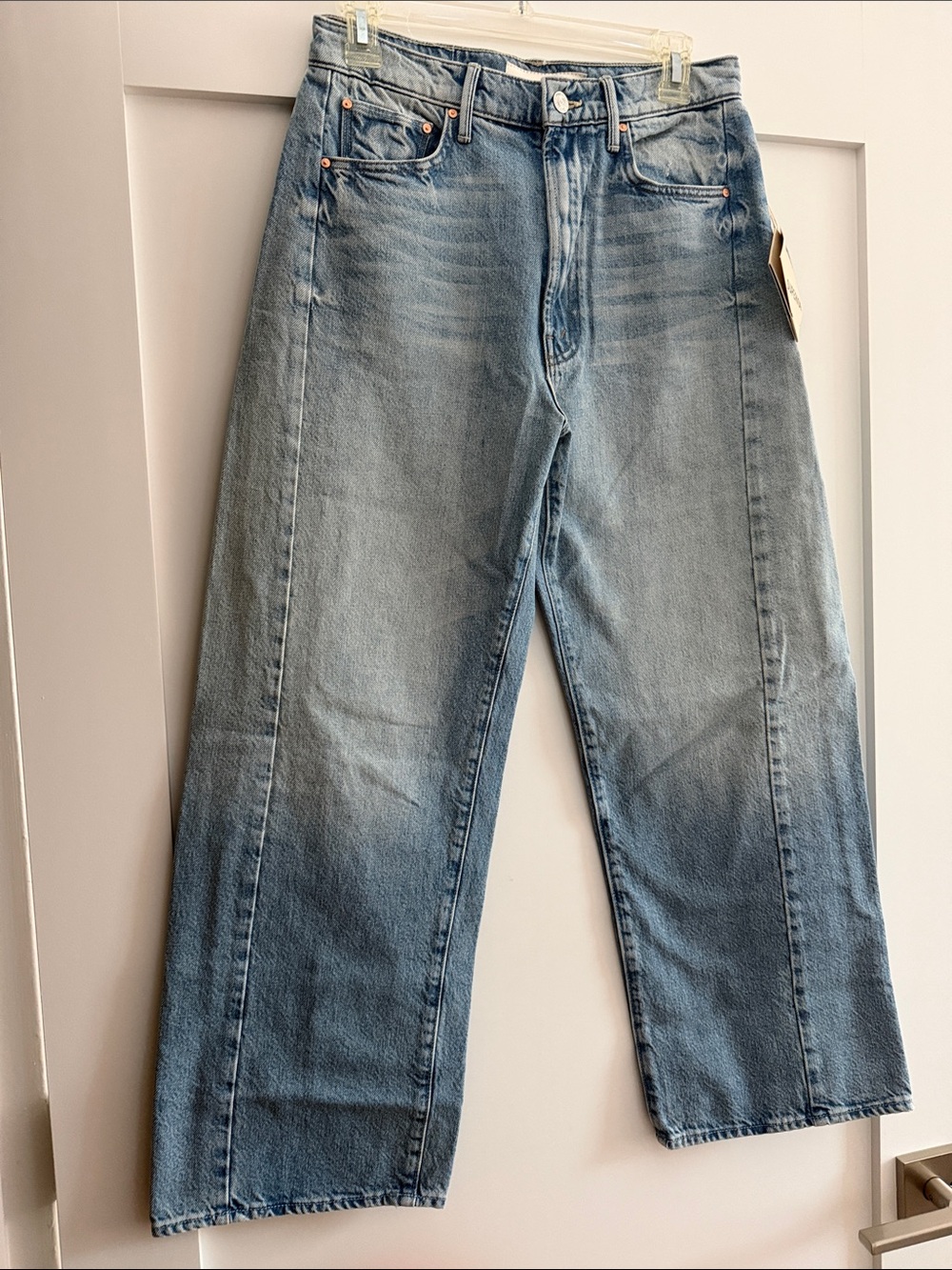 MOTHER Light Blue Barrel Jeans